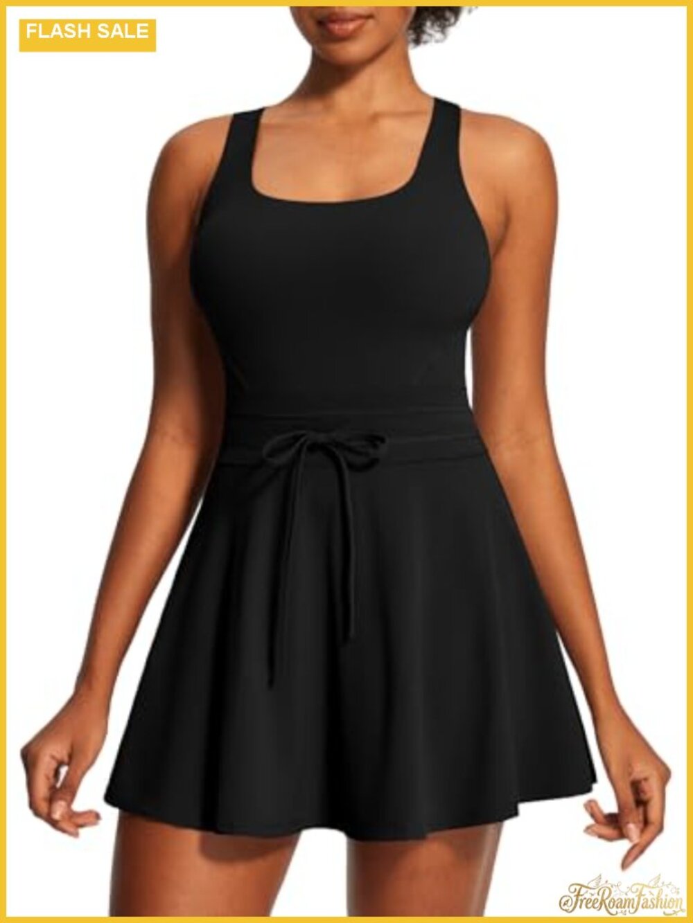 Athletic Tennis Dress Women Golf Workout with Pockets Sleeveless